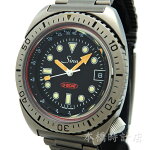 【仮】ジンSINNユーボートU-BOAT8820メンズブラックチタン自動巻き腕時計ダイバーズモデル【中古】