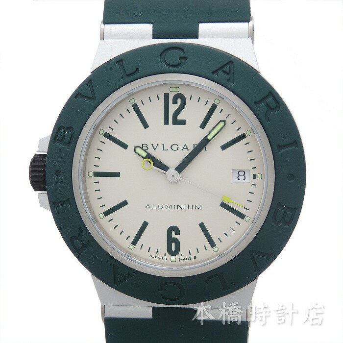 アルミニウム 腕時計（メンズ） ブルガリ　BVLGARI　BB40ATHMS　マッチポイント　限定800本　ホワイト　アルミニウム　自動巻き　腕時計【新品】