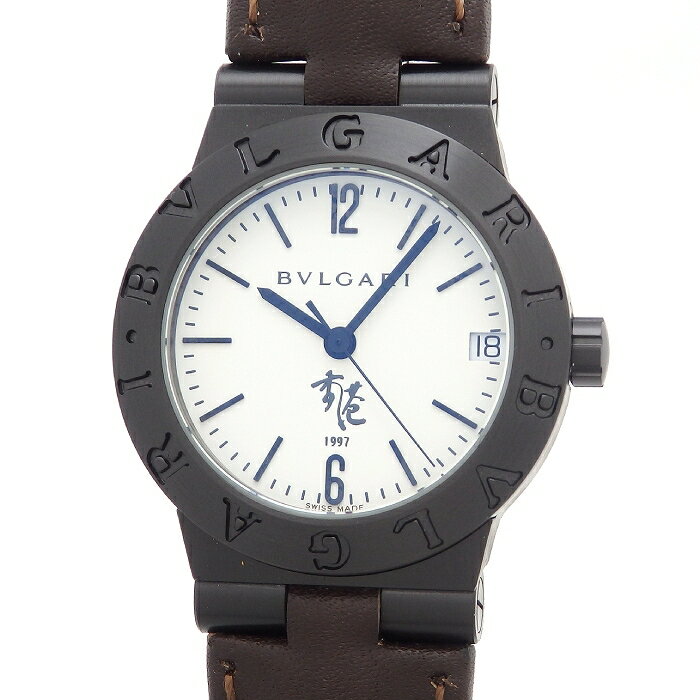 ブルガリ　BVLGARI　LC29S 香港返還記念限定　1997年　レディース　ホワイト　ステンレススティール(PVD加工)　自動巻き　腕時計【中古】