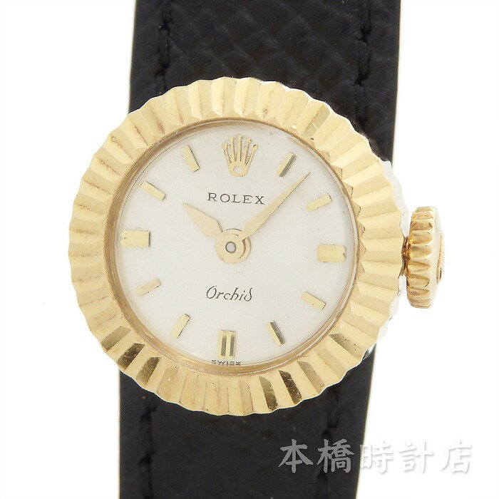 ロレックス　ROLEX　カメレオン　オーキッド　8788　Cal282　レディース　K18　シルバー　手巻き　腕時計【中古】