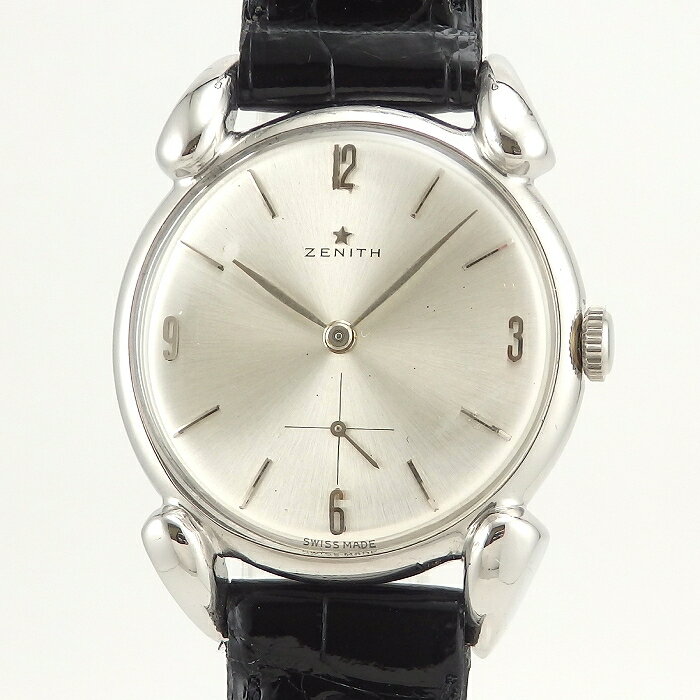 ゼニス ZENITH ドロップラグ スモールセコンド Cal106 手巻き シルバー ステンレススティール 腕時計 メンズ【中古】