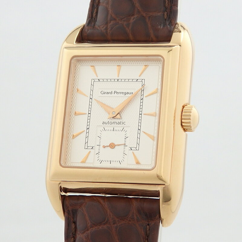 ジラールペルゴ GP GIRARD PERREGAUX 2520 リシュビル K18PG シルバー メンズ 自動巻き 腕時計【中古】
