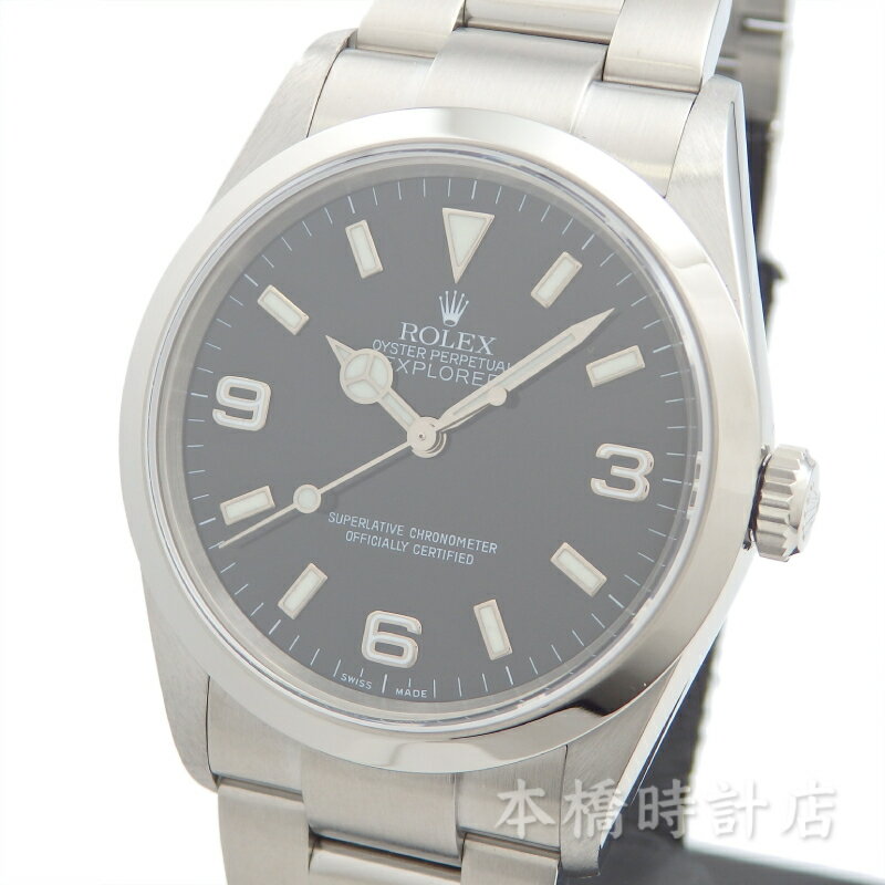 ロレックス　ROLEX　エクスプローラー1　114270　D番　メンズ　ブラック　ステンレススティール　自動巻き　腕時計【中古】