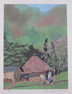 【作家名】原田泰治 【作品名】野良仕事