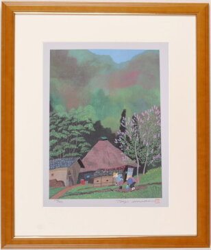 【作家名】原田泰治 【作品名】野良仕事