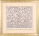 宇野千代 うす墨の桜 桜 絵画 淡墨桜 岐阜県本巣市根尾 和風 シルクスクリーン 版画 インテリア プレゼント コレクション 新築祝い 開店祝い 新品額付き 国...