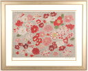 青木乃里子 椿花 花 絵画 椿 静物画 和風 ジークレー 版画 インテリア プレゼント コレクション 新築祝い 開店祝い 新品額付き 国内送料無料 ■