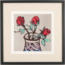 リチャード・スペア 赤い薔薇 花 絵画 薔薇 インテリア 静物画 銅版画 ドライポイント プレゼント コレクション 新築祝い 開店祝い 新品額付き 国内送料無料...