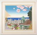 トーマス・マックナイト キタノ 兵庫県神戸市北野 絵画 風景画 インテリア シルクスクリーン 版画 プレゼント コレクション 新築祝い 開店祝い 新品額付き 国...