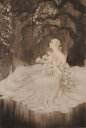 ルイ・イカール リリィ 人物画 絵画 女性 アールデコ アンティーク 銅版画 エッチング インテリア プレゼント コレクション 新築祝い 開店祝い 新品額付き ...