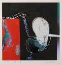 抽象画 絵画 現代アート ブラジルのピカソ シルクスクリーン 版画 マナブ間部 「夜の声」 額付き 国内送料無料