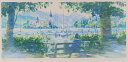 笹倉鉄平 「シュロス・オルト」 オーストリア 風景画 絵画 シルクスクリーン 版画 額付き 国内送料無料