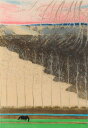 馬 絵画 風景画 リトグラフ 版画 アンドレ・ブラジリエ 「ルペーニュの沼」 額付き 国内送料無料