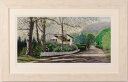 キャロル・コレット 絵画 アメリカ サンフランシスコ 風景画 絵 インテリア プレゼント コレクション 銅版画 手彩色 チェスナットストリートの春 額付き 国内...