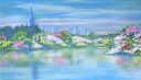 東京 絵画 風景画 ジークレー 版画 石井清 「新宿御苑・G」 額付き 国内送料無料