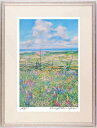 石井清 ルピナスの咲く牧場・G フィンランド 絵画 風景画 北欧 ジークレー 版画 インテリア プレゼント コレクション 新築祝い 開店祝い 新品額付き 国内送...