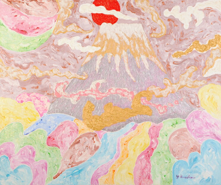 楽天市場】富士山(アクリル・ガッシュ|絵画):アート・美術品 楽天市場】富士山(アクリル・ガッシュ|絵画):アート・美術品