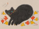 ●画家名：田中今子 ●作品名：Peace Love Cat ●絵のサイズ：W49×H37,5cm ●額装サイズ：W68×H56cm ●絵画の技法：墨彩画 ●サイン：作家直筆サイン ●納期：7日 田中今子さんが墨彩画の絵画で描いた猫の絵「Peace Love Cat」は、赤や黄色の可愛い花に囲まれた黒猫を描いた墨彩画の絵画です。 猫のふわふわとした毛並みが、墨彩画の絵画ととてもマッチしています。 墨彩画の絵画は普通は筆で描くのですが、田中今子さんの墨彩画の絵画は直接指で描かれます。 田中今子さんらしい画風で描かれた黒猫の絵は、とても愛らしい墨彩画の絵画です。 田中今子　プロフィール 1963年名古屋に生まれる。 1986年京都精華大学美術学部デザイン学科(漫画)を卒業する。 1986〜1990年松蔭女子学院中学校美術科非常勤講師として勤務する。 他児童画教室講師など。 現在、いまこアトリエを主宰する。 ★主な個展★ 1994年ギャラリーとーべえ(京都) 1996年ギャラリー洛(京都) 1997年14TH MOON(大阪) 1998年〃 1999年〃 2000年スペース草(大阪) the 14TH MOON(大阪) 楓ギャラリー(大阪) 2001年ギャラリー＆喫茶ハロハロ 2002年ギャラリーOU(大阪) 神戸大丸アートギャラリー the 14th MOON(大阪) ギャラリー ブーケ ドゥ ジョワ 豊中ブルーム