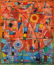 抽象画 絵画 現代アート 現代美術 水彩画 若松愛子 「コンストラクション No.26」 額付き 国内送料無料