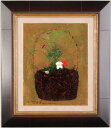 小口卓也 桔梗と風露草 花 絵画 油絵 静物画 一点物 インテリア プレゼント コレクション 新築祝い 開店祝い 新品額付き 国内送料無料