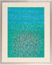 抽象画 絵画 現代アート 水彩画 若松愛子 ディフュージョン L-2 インテリア プレゼント コレクション 新築祝い 開店祝い 額付き 国内送料無料