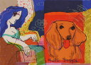 マイケル・ルー ハロー、ドギー ポップアート 絵画 犬 ミニチュアダックス インテリア シルクスクリーン 版画 プレゼント コレクション 新築祝い 開店祝い 新...