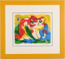 マイケル・ルー スプリング・モーニング 猫 絵画 ポップアート インテリア シルクスクリーン 版画 プレゼント コレクション 新築祝い 開店祝い 新品額付き 国...