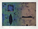 【作家名】南正雄 【作品名】水について・2 抽象画 シルクスクリーン 版画 絵画 絵 インテリア 絵 額付き プレゼント 新築祝い 開店祝い 国内送料無料
