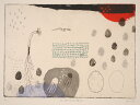 抽象画 絵画 銅版画 エッチング オバタクミ 「今日、誕生日の人たちへ送る花」 額付き 国内送料無料