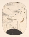 抽象画 絵画 銅版画 エッチング オバタクミ 「流星群の思い出」 額付き 国内送料無料