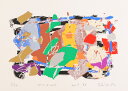 現代アート 絵画 抽象画 現代美術 シルクスクリーン 版画 島州一 「SP-C,D 205」 額付き 国内送料無料