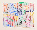 現代アート 絵画 抽象画 現代美術 シルクスクリーン 版画 島州一 「SP-C,D 70」 額付き 国内送料無料