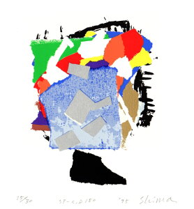 現代アート 絵画 抽象画 現代美術 シルクスクリーン 版画 島州一 「SP-C,D 180」 額付き 国内送料無料