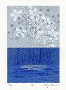 【作家名】白駒一樹【作品名】韻 抽象画 絵画 現代アート モダンアート 木版画 額付き 国内送料無料