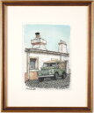 高橋文平 フェルナンド ポルトガル 絵画 風景画 自動車 水彩画 インテリア プレゼント コレクション 新築祝い 開店祝い 新品額付き 国内送料無料 ■