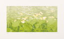 【作家名】吉村明子【作品名】Herbage・6 青草 絵画 ナチュラルモダン シルクスクリーン 版画 額付き 国内送料無料