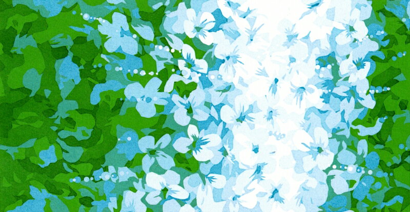 ディスカウント 吉村明子がシルクスクリーンの版画で制作した花の絵 Full bloom 8 は 緑の色がとても爽やかな花の絵です 花 絵画  シルクスクリーン 版画 吉村明子 額付き 国内送料無料 favizone.com