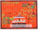 【作家名】吉岡浩太郎【作品名】フェスティバル ナイーフアート 絵画 版画 シルクスクリーン 額付き 国内送料無料