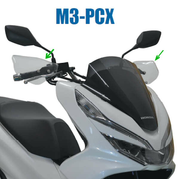 【在庫あり】旭風防 M3-PCX ナックバイザー ホンダ PCX125 PCX150 PCX-HYBRID