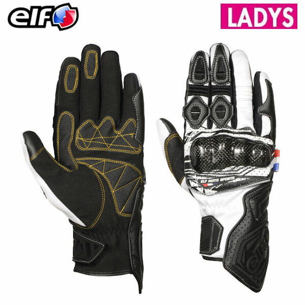 EG-S516 ELF エルフ Evoluzione Mesh Glove エヴォルツィオーネメッシュ レディースグローブ ホワイト WS　WM　WLサイズ