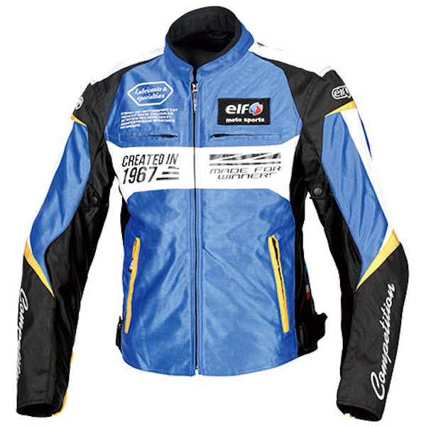 ELF エルフ EJ-S103 Ideal Mesh Jacket イデアールメッシュジャケット ブルー/ホワイト S〜4Lサイズ