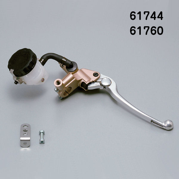 デイトナ DAYTONA 61760 ブレーキ マスターシリンダー 14mm ゴールド/バフクリア （横型/タンク別体式） NISSIN 汎用