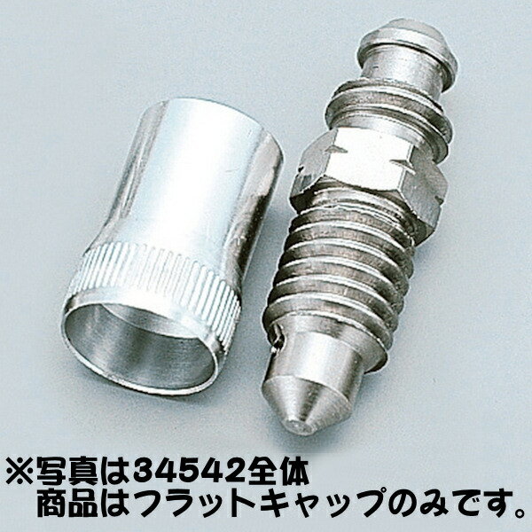 デイトナ DAYTONA 34547 アルミフラットキャップ 1個 エアブリーダー（34542）補修用