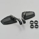 デイトナ DAYTONA 16828 HIGHSIDER バーエンドミラー 別売バーエンドミラーアダプターが必要 ブラック 左右セット