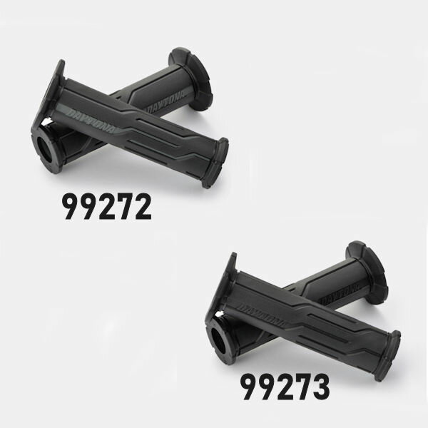 デイトナ DAYTONA 99272 99273 GRIPPY GRIP【GG-D-LINE】 グレー ブラック 全長120mm φ22.2ハンドル用 エンド貫通