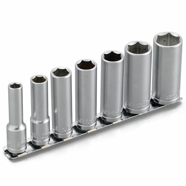 デイトナ (DAYTONA) 18923 六角ソケットセット ディープ 7ピース 差込3/8インチ（9.5mm）角