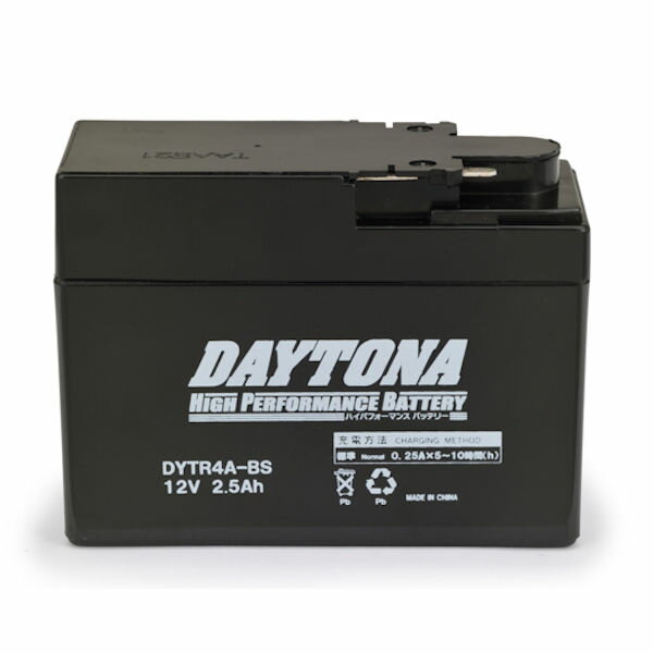 【メーカー在庫あり】 92875 デイトナ DAYTONA ハイパフォーマンスバッテリー DYTR4A CB400SS CL400 モンキー ゴリラ マグナ ドリーム50 タクト Dio ライブDio