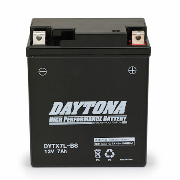 【メーカー在庫あり】 92879 デイトナ DAYTONA ハイパフォーマンスバッテリー DYTX7L-BS CBR250R Vツインマグナ キャノピー SEROW225 ジクサー ST250 グラストラッカー BANBAN アドレス110 BALIUS D-TRACKER KLX250 ZZR250