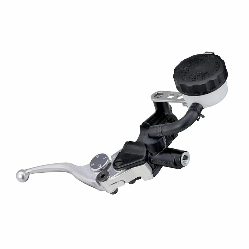 デイトナ DAYTONA 49016 ブレーキ マスターシリンダー 11mm ショートレバー ブラック/シルバー （横型/タンク別体式） NISSIN 汎用