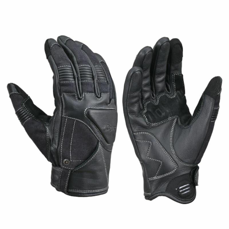 デイトナ DAYTONA DG-027 デニムパッドレザーグローブ ブラック 62967 62968 62969 M L XL